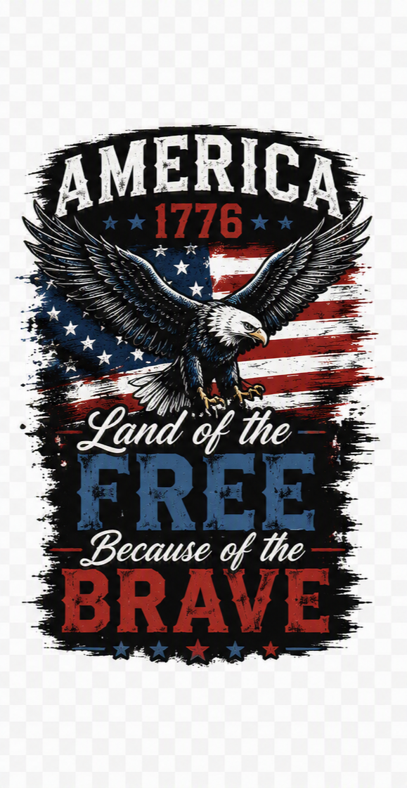 America 1776 — Land of the Free Athletic Tee