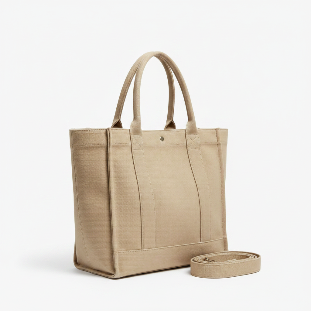 Everyday Canvas Tote Bag on white background