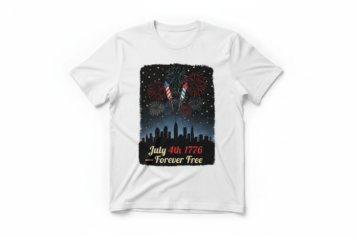 Premium Cotton Crew Tee - Forever Free